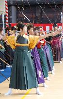 Archery event at Sanjusangen-do Temple in Kyoto