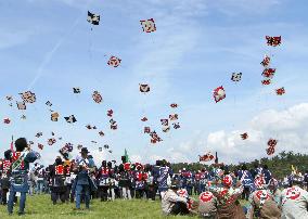 Kite fighting festival in central Japan city