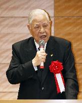 Ex-Taiwan President Lee gives speech at Japanese Diet building