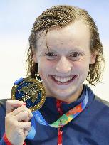 Ledecky smashes women's 800m world record to win gold