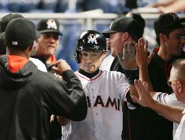 Baseball: Ichiro gets 4 hits as Marlins edge Rays