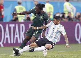 Football: Argentina vs Nigeria at World Cup