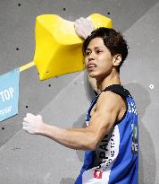 Sport climbing: Japan's Harada wins 1st bouldering title at climbing worlds