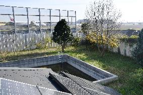 Private plot encircled by Narita airport