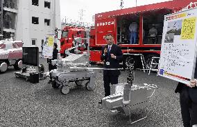Firefighting robots in Japan
