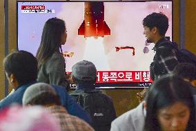 N. Korea fires 2 apparent short-range missiles