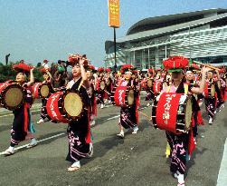 Japanese dancers in Hong Kong's Lunar New Year parade