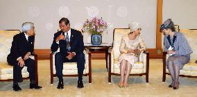 Emperor, empress welcome Mexican President Fox