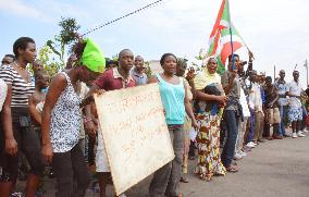 Burundians protest president running for 3rd term