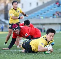 Rugby: Suntory on course for showdown with Yamaha after win over Cola
