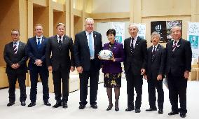 Rugby: World Rugby head, Tokyo governor meet
