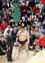 Sumo grand champion Hakuho