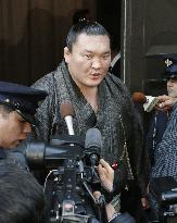 Police quiz sumo grand champ Hakuho as witness in assault case