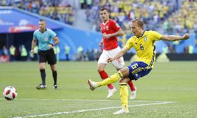 Football: Sweden vs Switzerland at World Cup