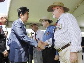 Japan PM Abe visits Australia