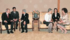 Australian Prime Minister Rudd meets with Emperor Akihito