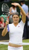 Safina reaches quarterfinals at Wimbledon tennis