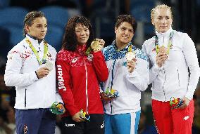 Olympics: Women's wrestling 63-kg medalists