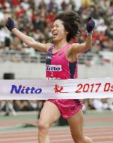 Japan's Shigetomo wins Osaka Women's Marathon