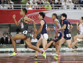 Sani Brown wins men's 100 meters at national championships