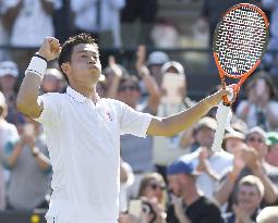 Tennis: Nishikori moves into Wimbledon 3rd round