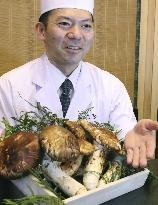 "Matsutake" mushrooms at Japanese restaurant