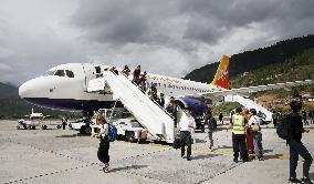 Paro International Airport in Bhutan