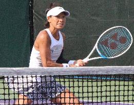 Japanese tennis player Date-Krumm stays on circuit at age 44