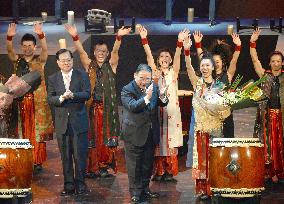 Japanese envoy applauds performance by Yamato group of drummers