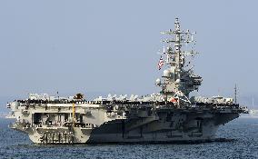 N-powered U.S. flattop Ronald Reagan joins S. Korean naval parade