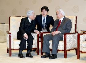 Japanese emperor, Singapore president meet in Tokyo