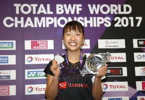 Badminton: Okuhara wins Japan's maiden world c'ship gold