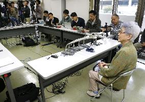 Abductee Megumi Yokota's mother meets press