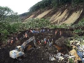 Landslides in Hokkaido