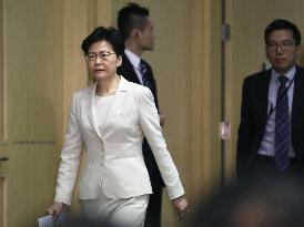 Hong Kong leader Carrie Lam