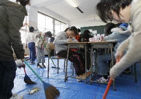 Children in evacuation center