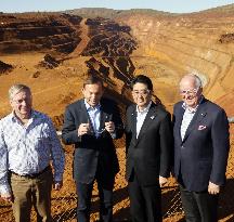 Japanese PM Abe visits Australia mining heartland