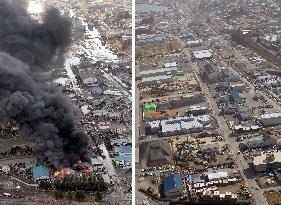 Fixed-point observation shows change of disaster-hit areas