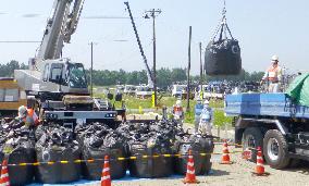 Removal of decontaminated nuke waste starts in Fukushima town