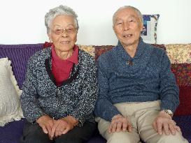 Sole survivor of Vancouver Asahi baseball team poses with wife