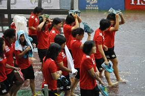 Storm ends ARC early, though Japan women claim title