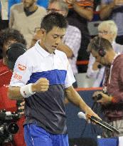 Nishikori beats Nadal for 1st time to reach semis in Montreal