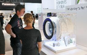 Panasonic showcases washing machine at Berlin trade show