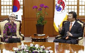 U.S. Undersecretary of State Sherman visits S. Korea