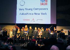 New York Philharmonic musicians play pieces by Fukushima children