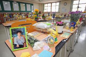 Empty classroom of victims in S. Korean ferry disaster ahead of 1st anniv.