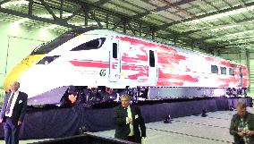 Hitachi unveils high-speed intercity train car in England