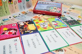 Playing cards in tsunami-hit town written in local dialect