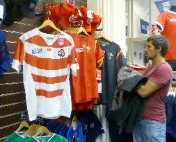 Japan Rugby team merchandise flying off racks in London