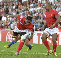Tonga beat Namibia in Rugby World Cup